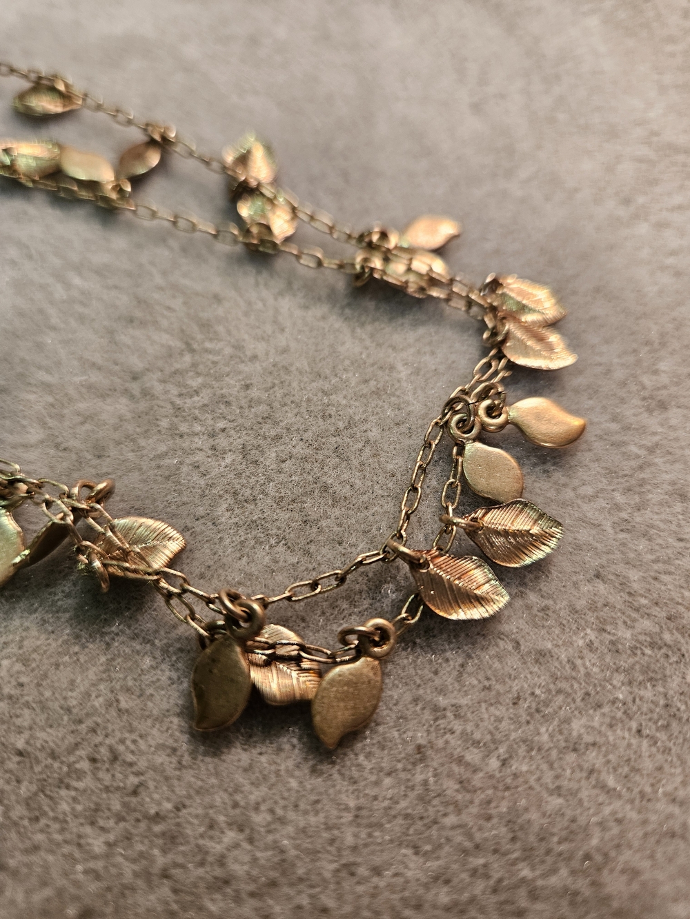 Delicate Gold Leaf Necklace
